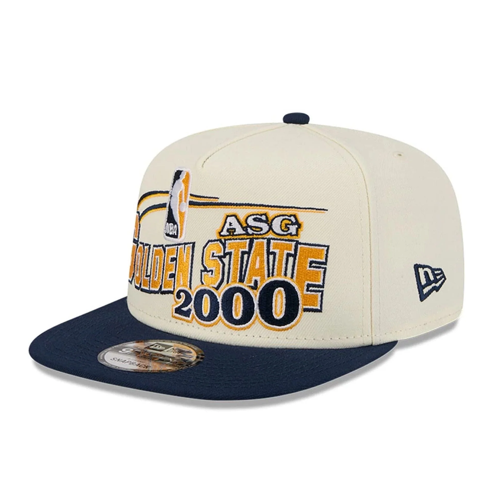 Warriors NBA Hardwood Classic ASG White 9FIFTY A-Frame Snapback Cap - Image 4