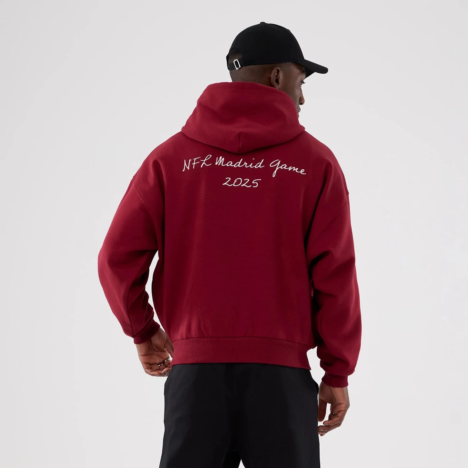 Washington Commanders NFL International Series Games 2025 Dark Red Premium Pullover Hoodie - Image 2