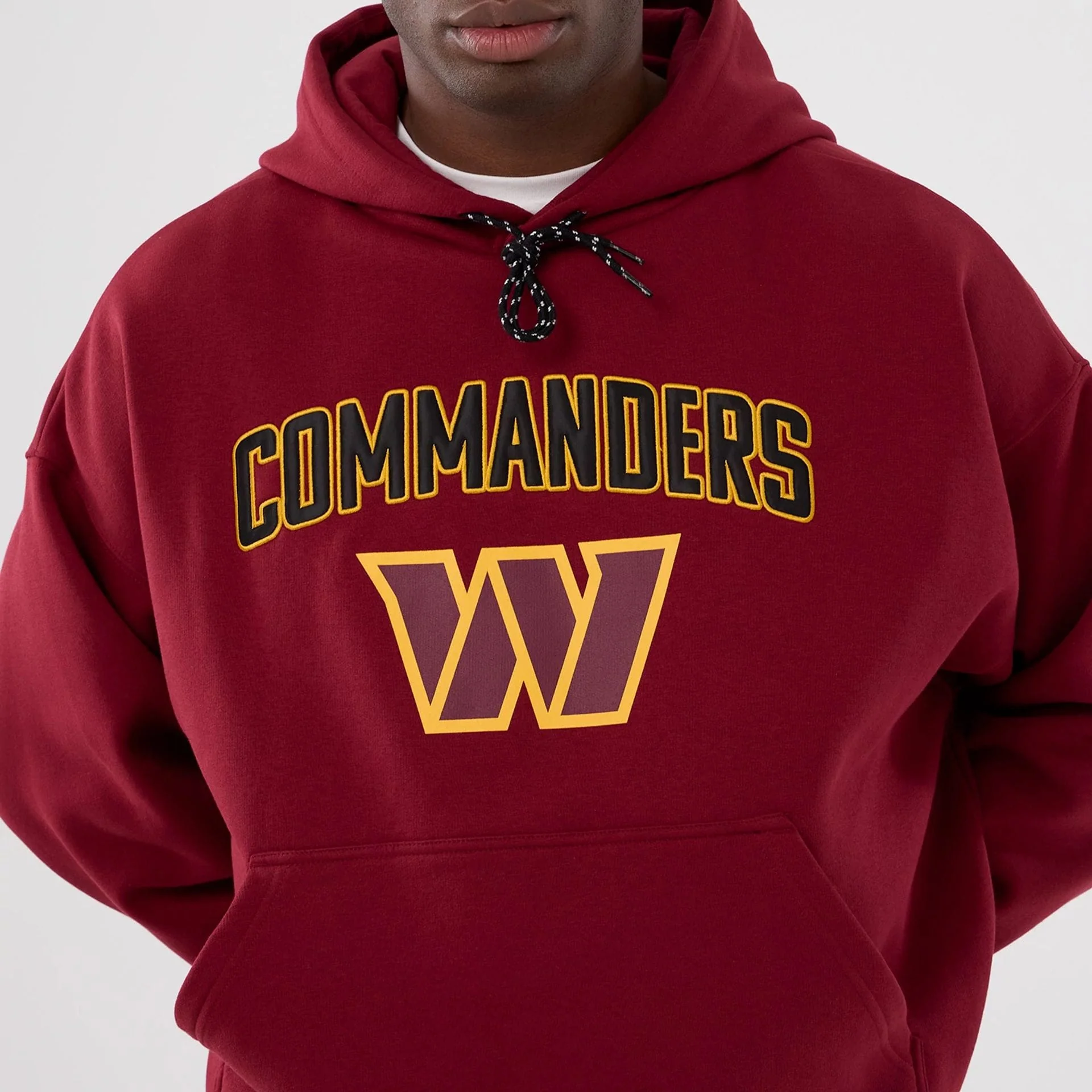 Washington Commanders NFL International Series Games 2025 Dark Red Premium Pullover Hoodie - Image 3