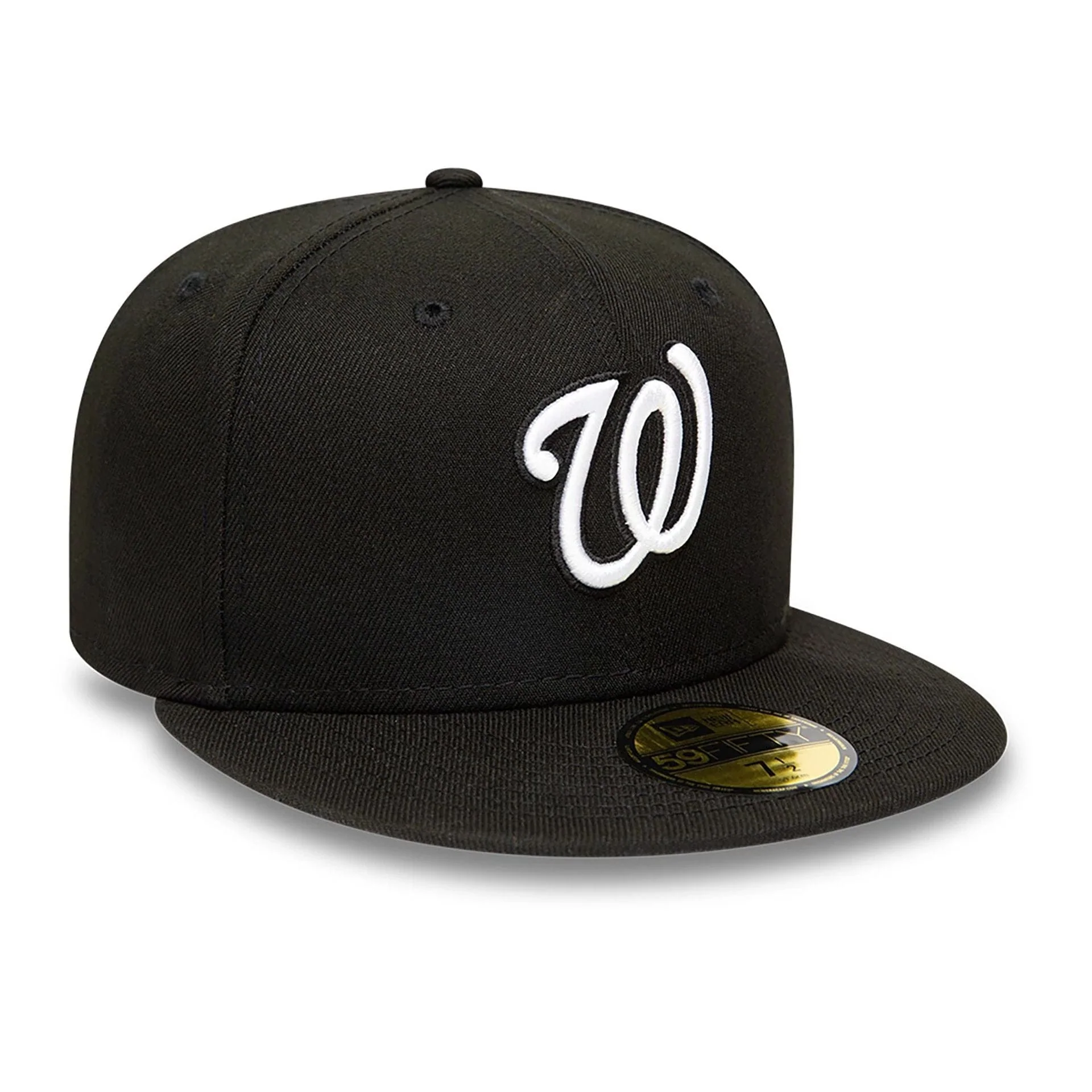 Washington Nationals MLB Black and White 59FIFTY Fitted Cap - Image 6