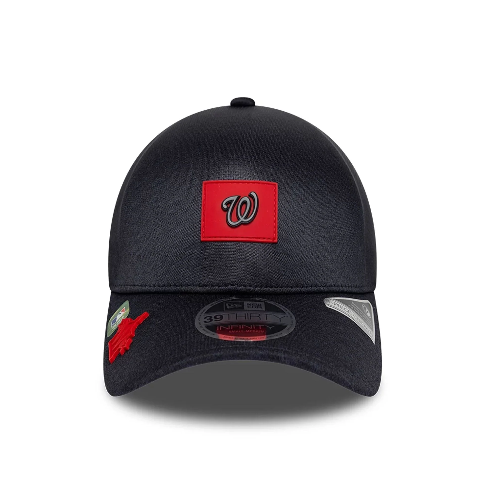 Washington Nationals MLB Clubhouse Black 39THIRTY Infinity Stretch Fit Cap - Image 2