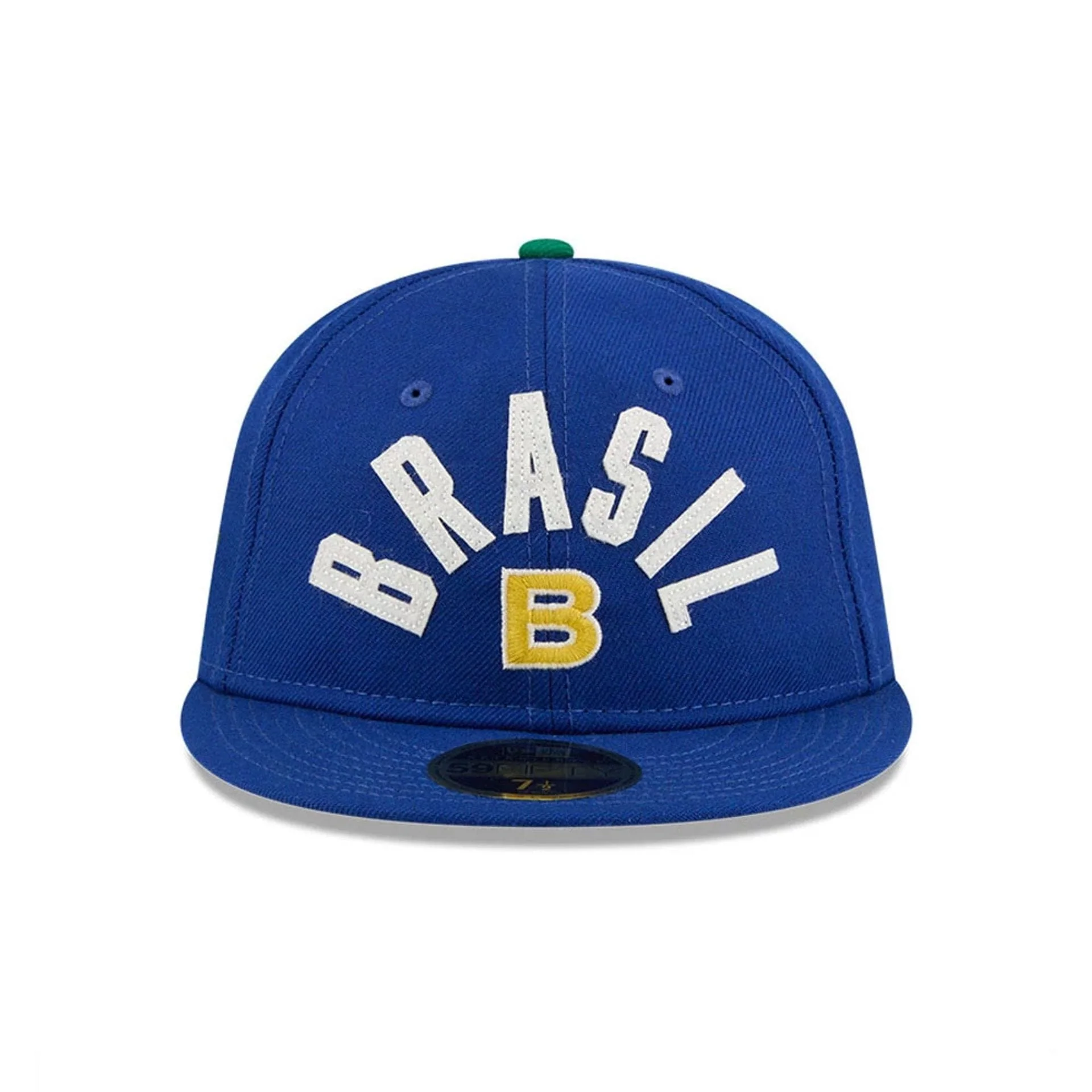 WBC Brazil Classical Script Blue Retro Crown 59FIFTY Fitted Cap - Image 3