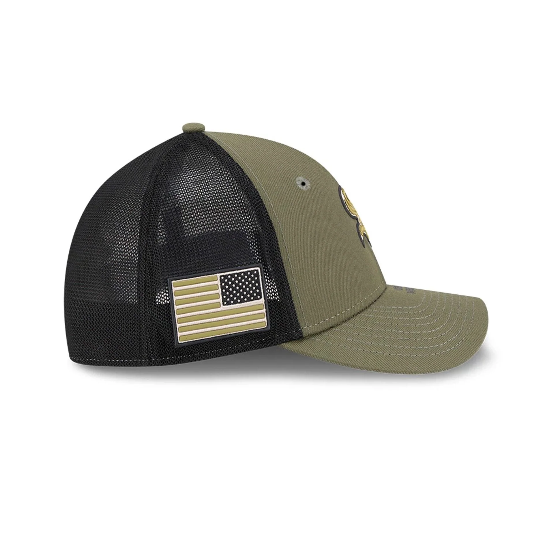 White Sox MLB Armed Forces Day 2026 Green 39THIRTY M-Crown Stretch Fit Cap - Image 4