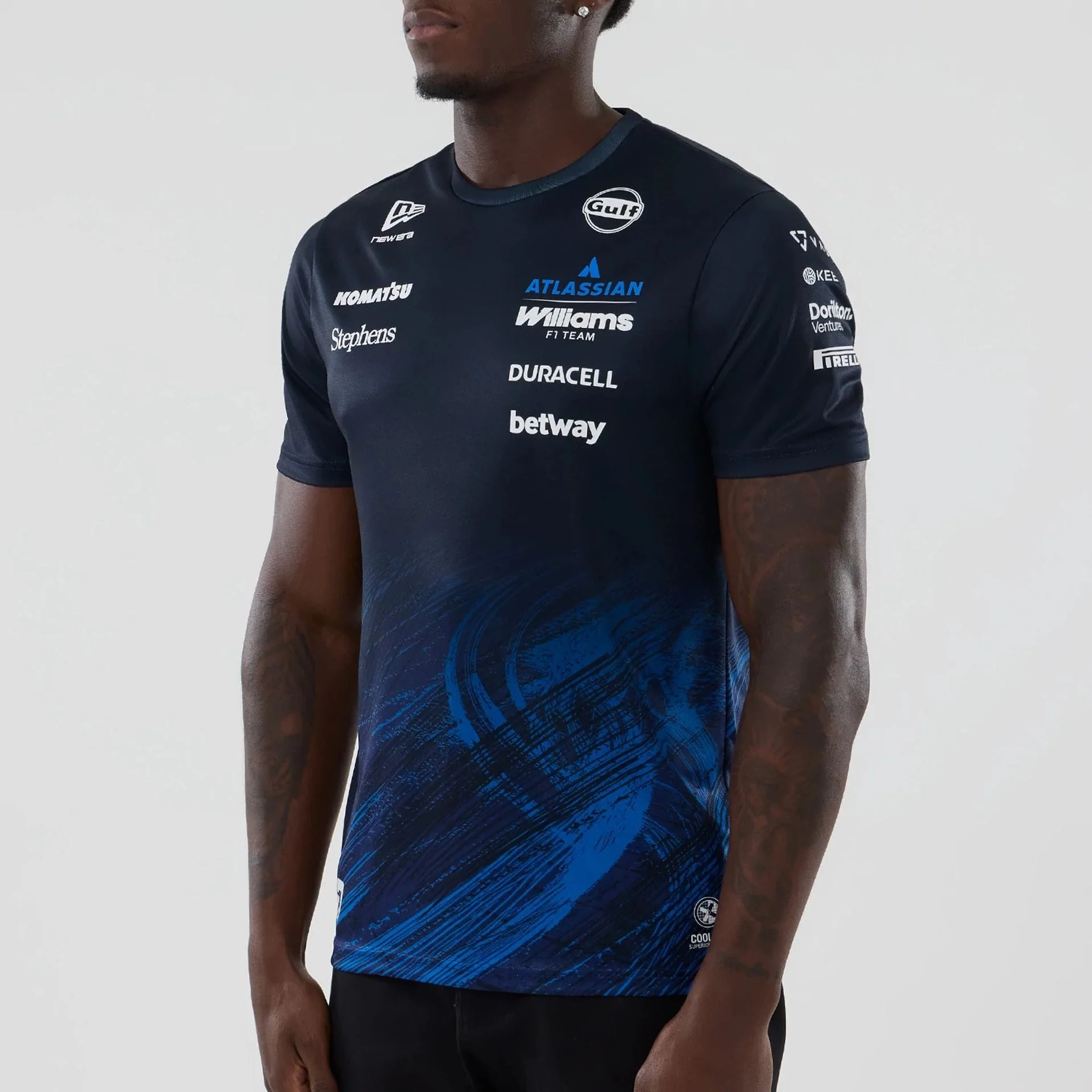 Williams Alex Albon Navy Tech T-shirt - Image 3