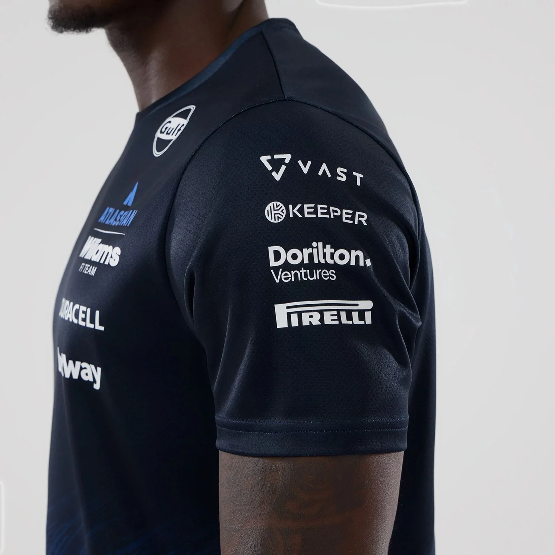 Williams Alex Albon Navy Tech T-shirt - Image 5