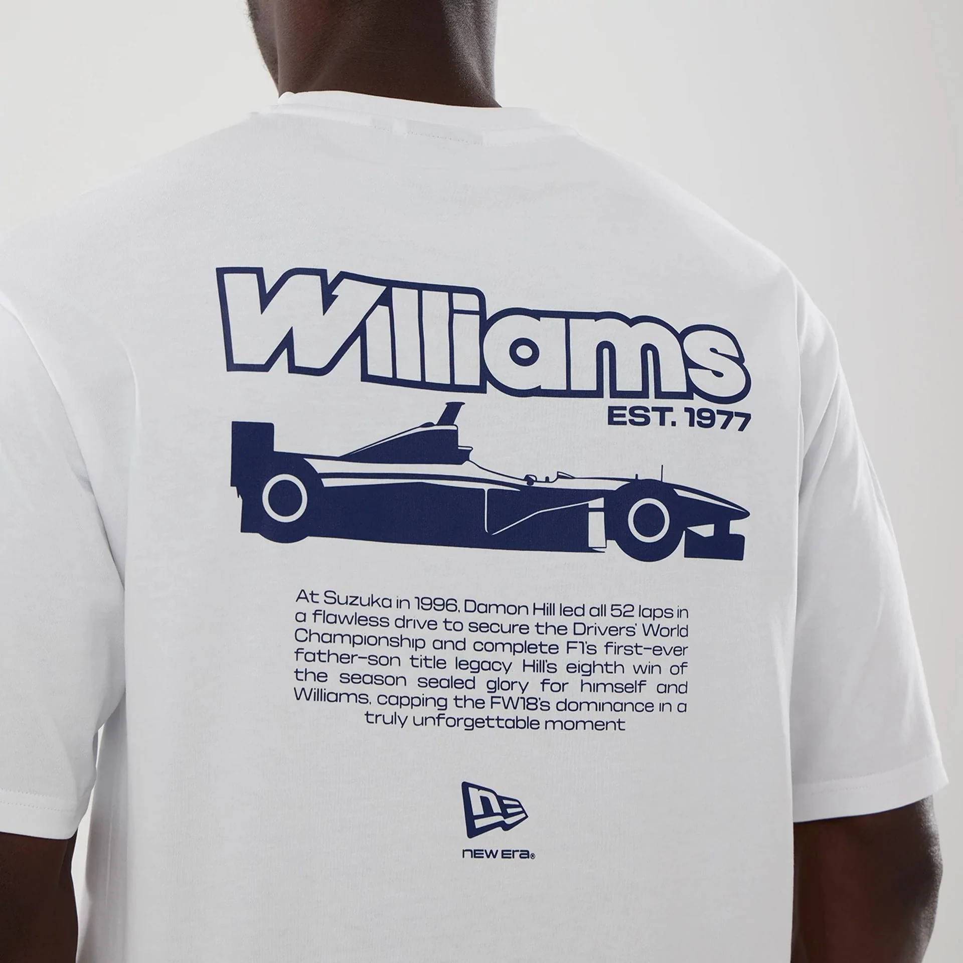 Williams Japan 1996 White Oversized T-Shirt - Image 7