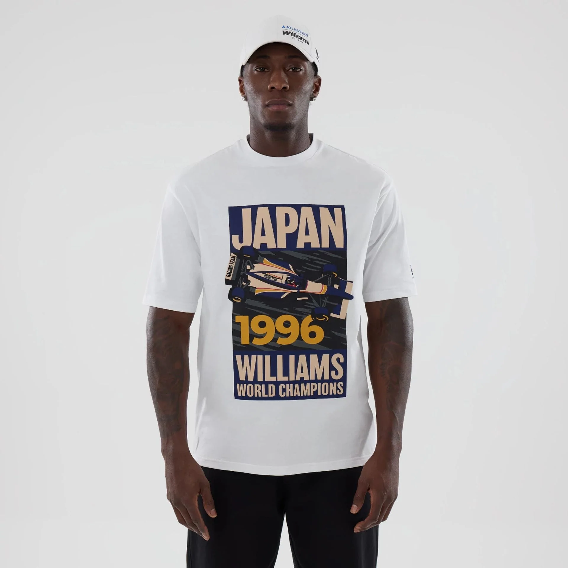 Williams Japan 1996 White Oversized T-Shirt - Image 7