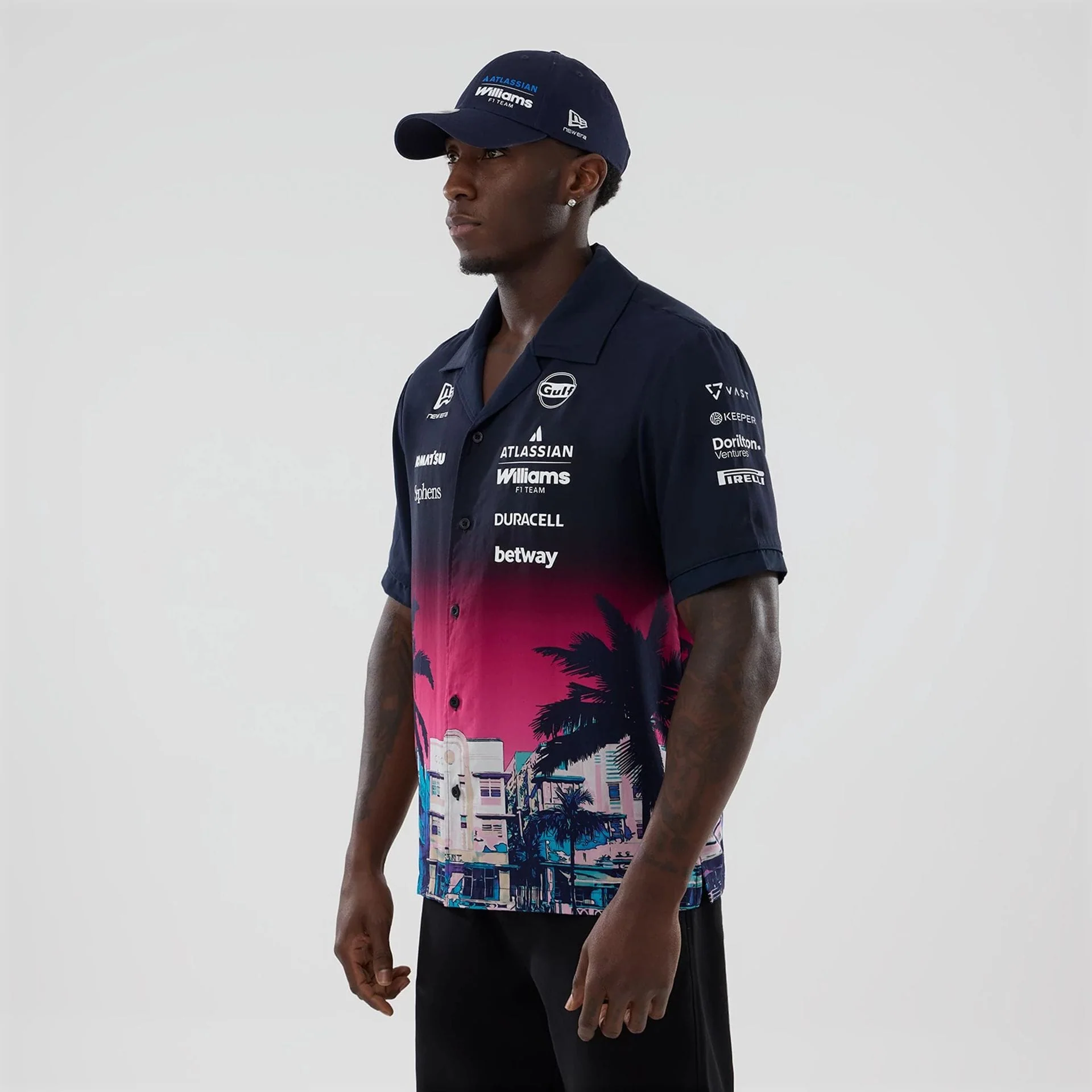 Williams Miami Navy Short Sleeve Shirt - Image 6