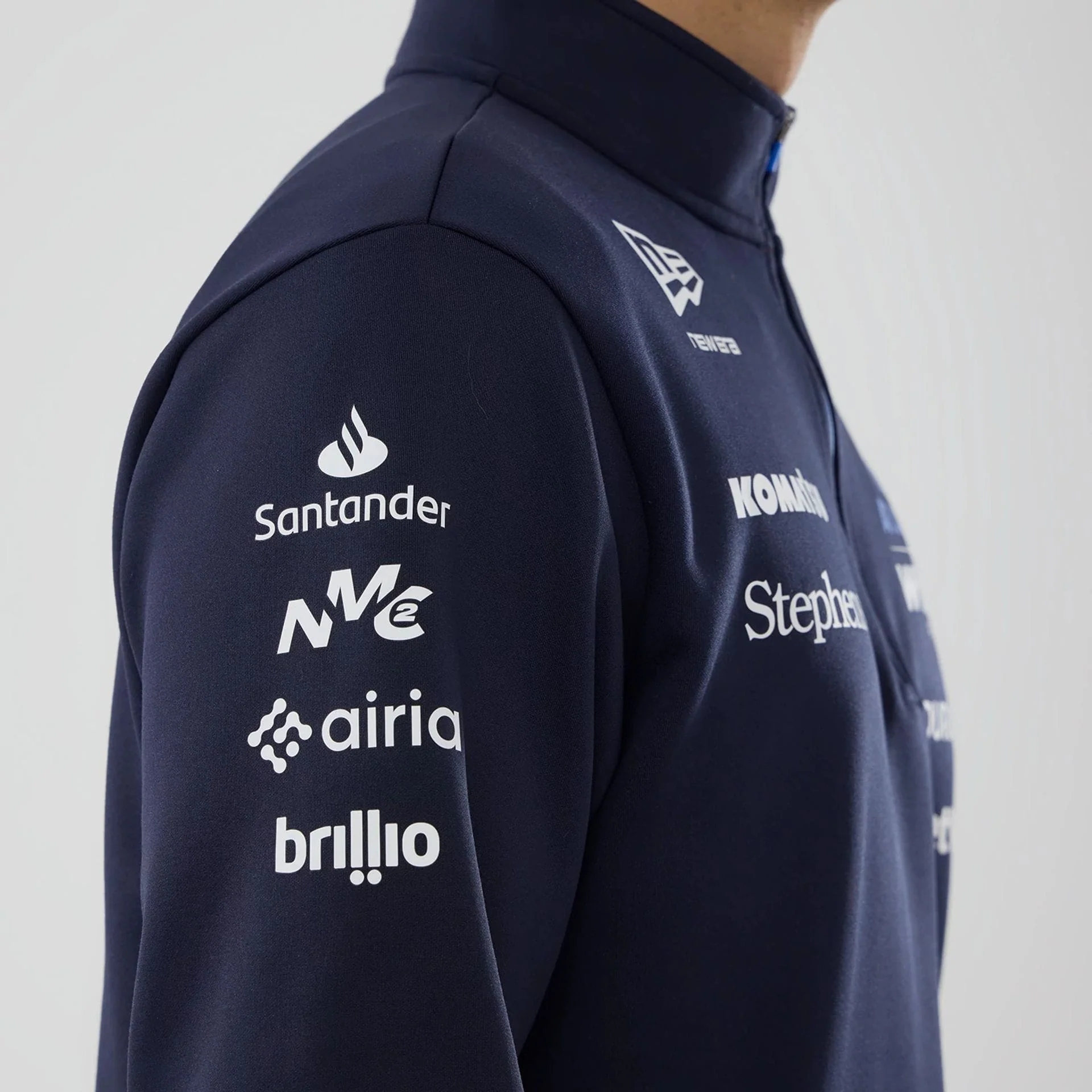 Williams Navy Mid Layer 1/4 Zip Sweater - Image 6