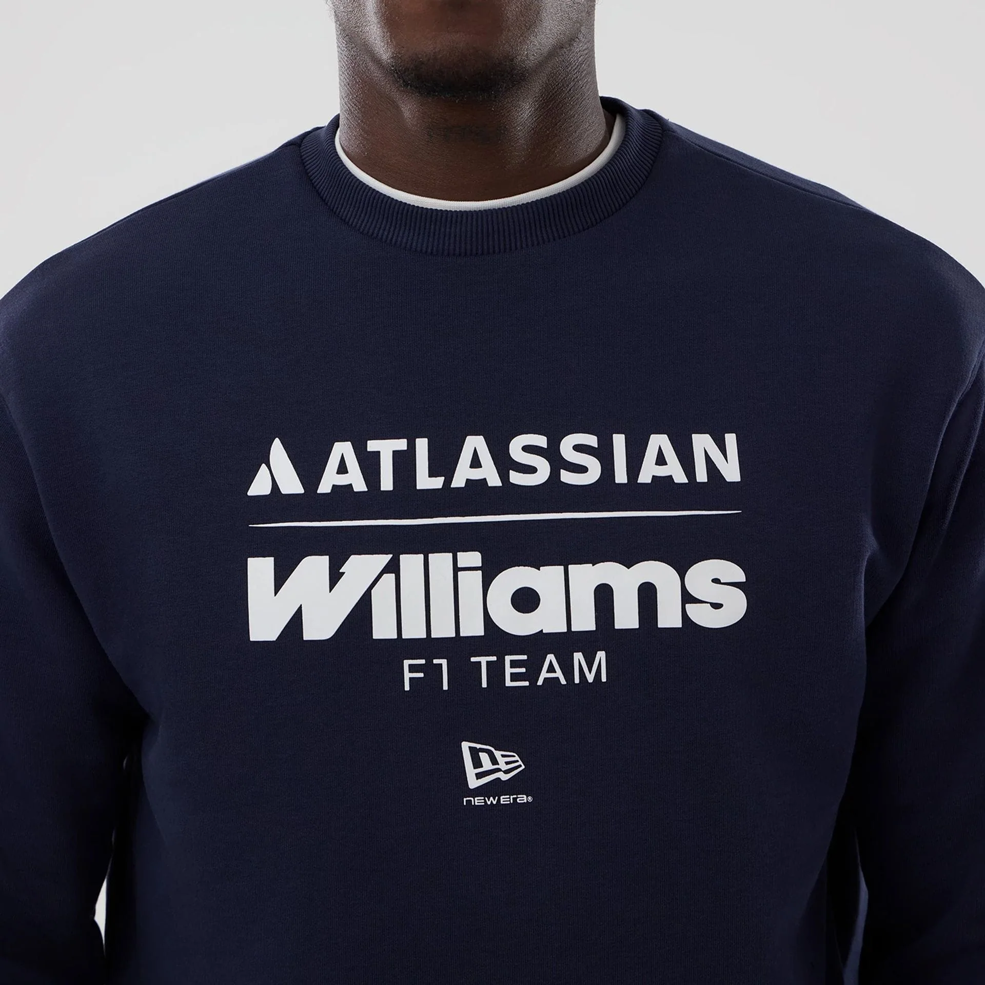 Williams Navy Oversized Crewneck Sweater - Image 3