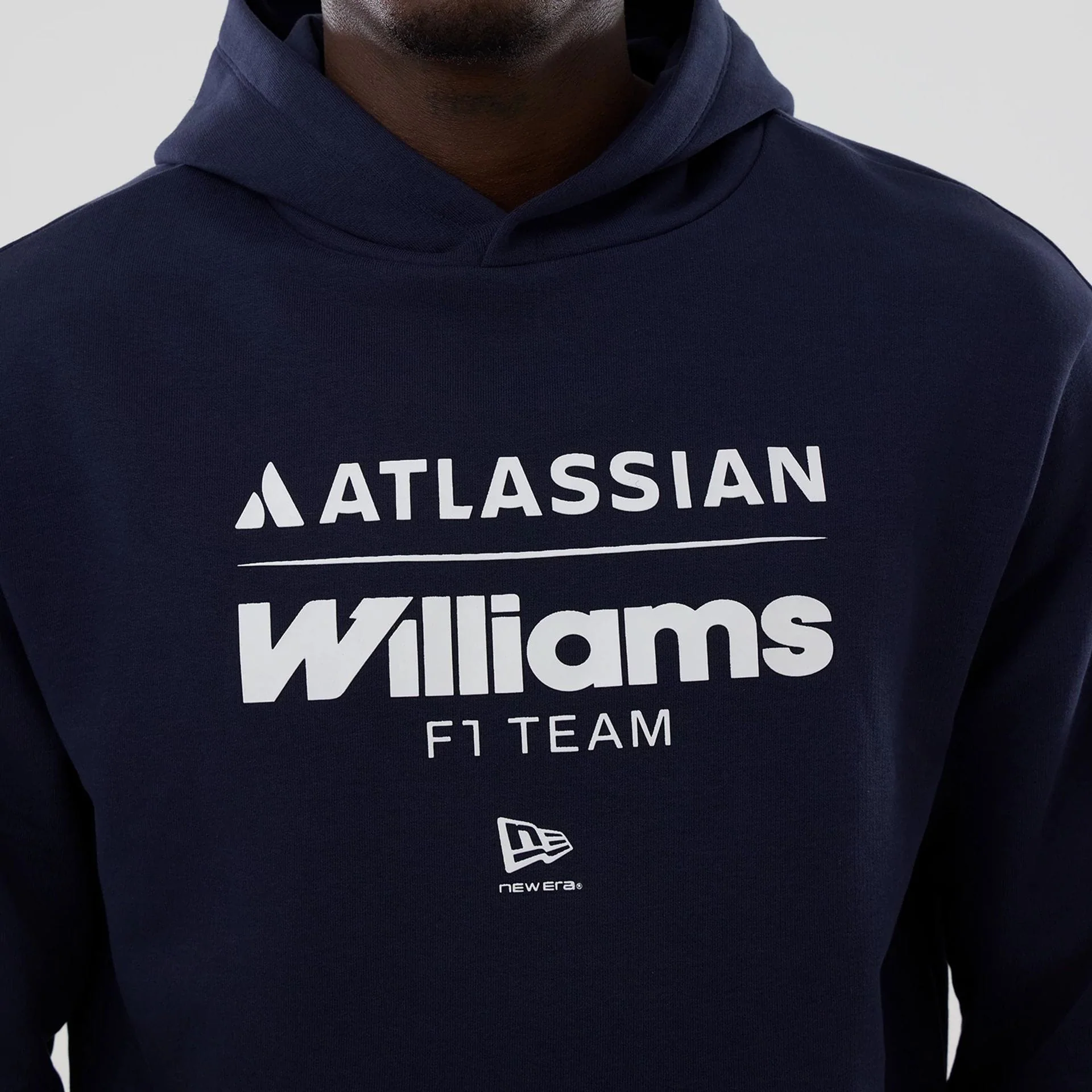 Williams Navy Oversized Pullover Hoodie - Image 3
