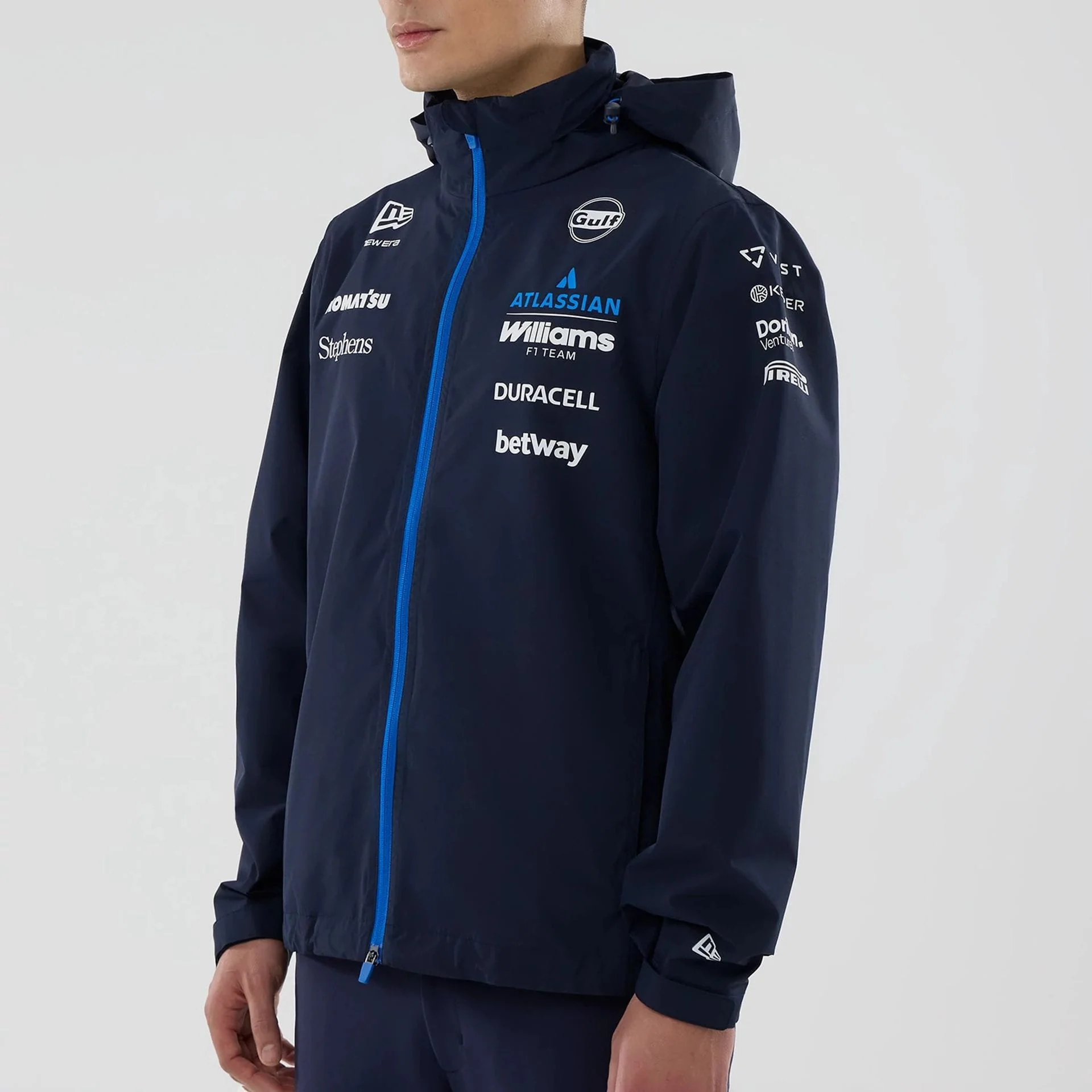 Williams Navy Rain Jacket - Image 3