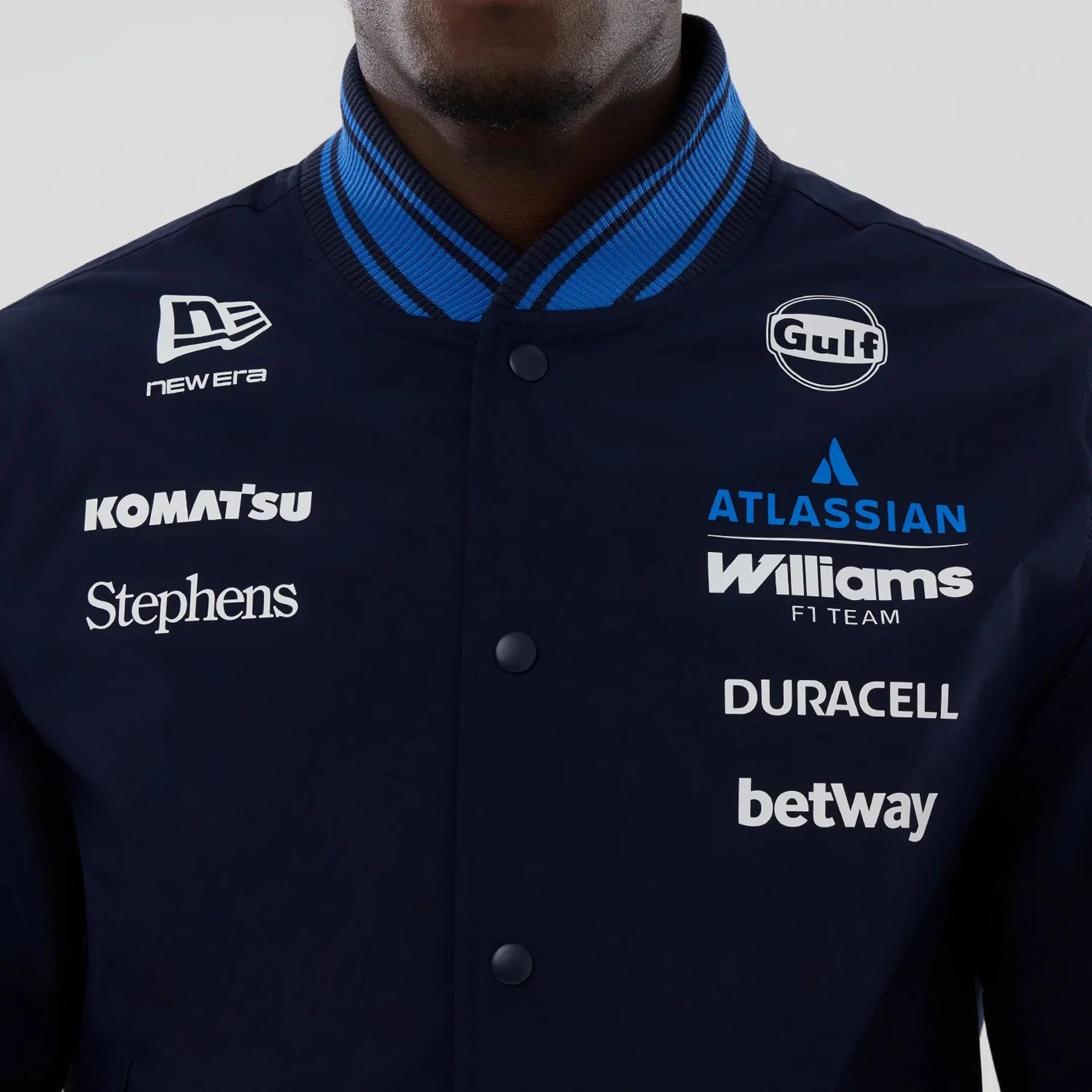 Williams Navy Varsity Jacket - Image 3