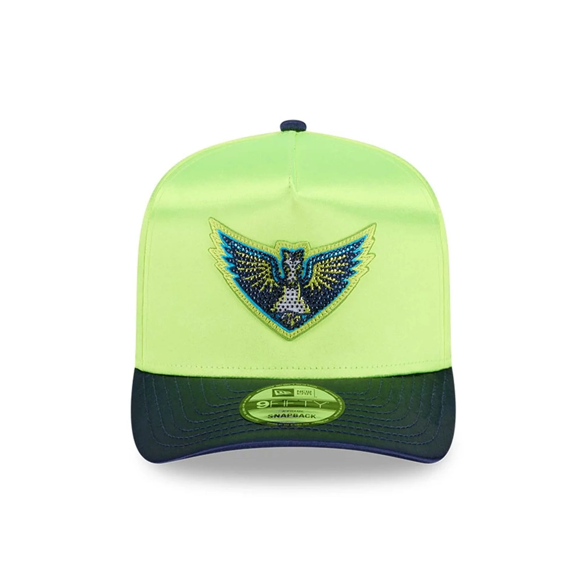 Wings WNBA Draft 2026 Bright Green 9FIFTY A-Frame Snapback Adjustable Cap - Image 3
