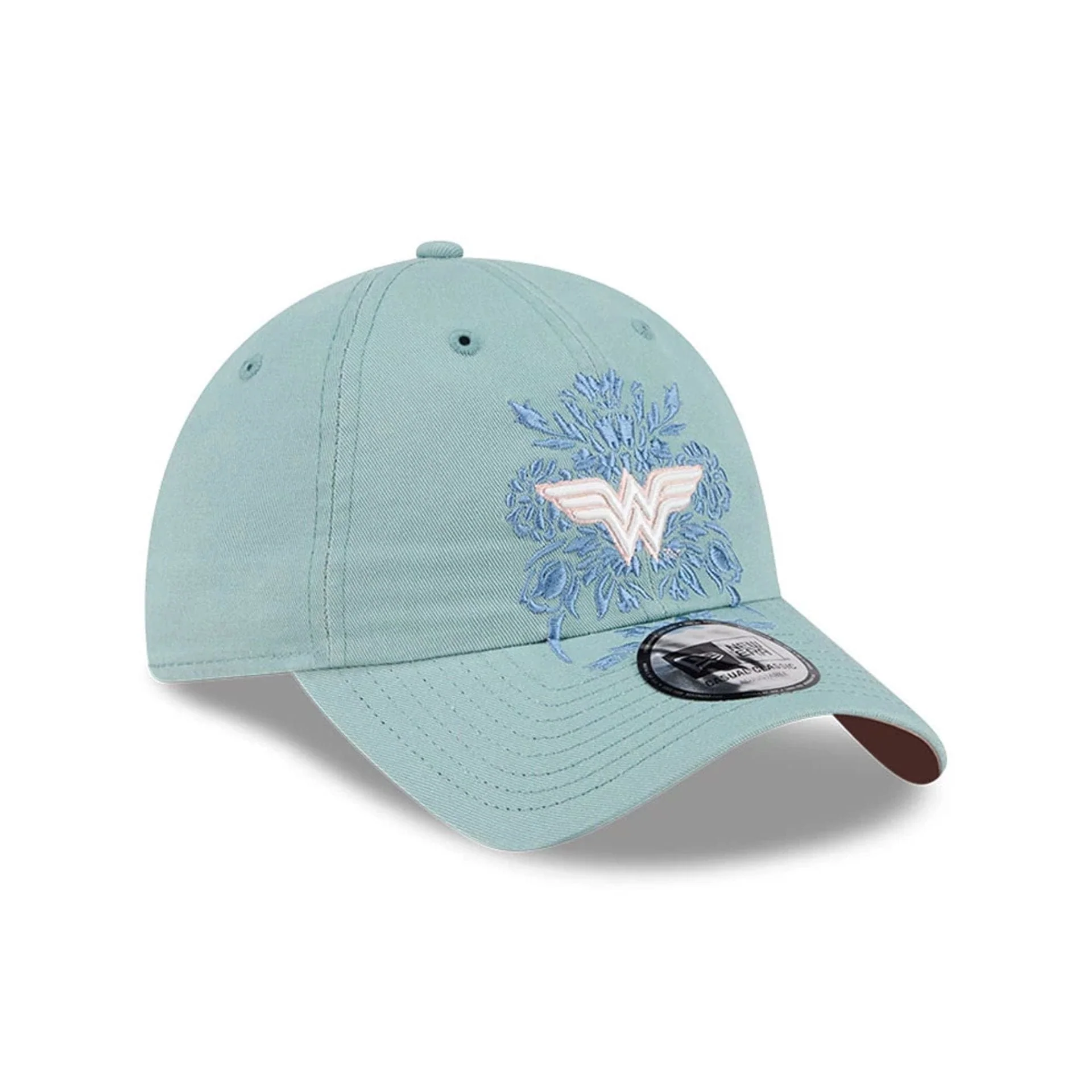 Womens DC Wonder Woman Pastel Blue Casual Classic Adjustable Cap - Image 4