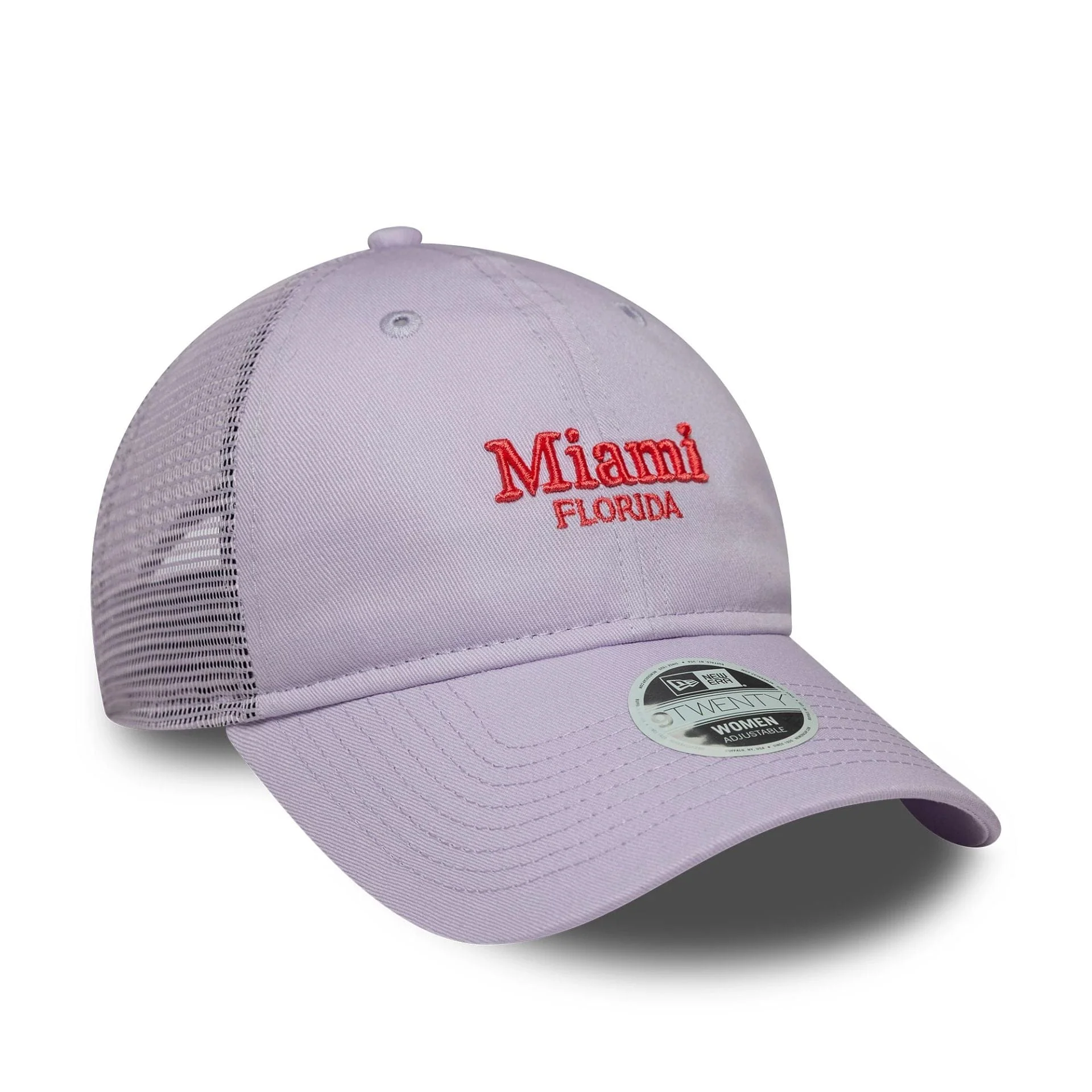 Womens New Era City Pastel Purple 9TWENTY Trucker Adjustable Cap - Image 3