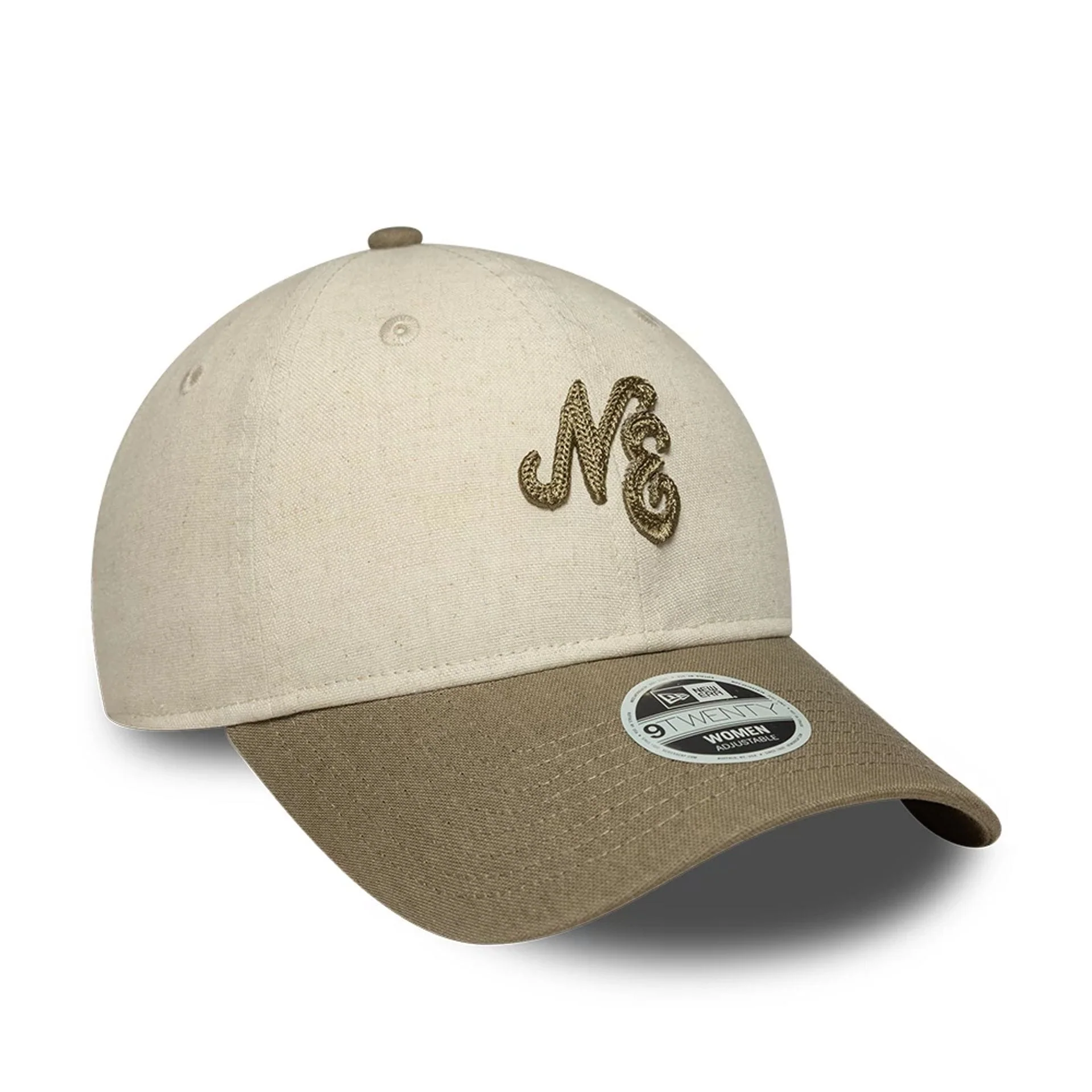 Womens New Era Linen Beige 9TWENTY Adjustable Cap - Image 3