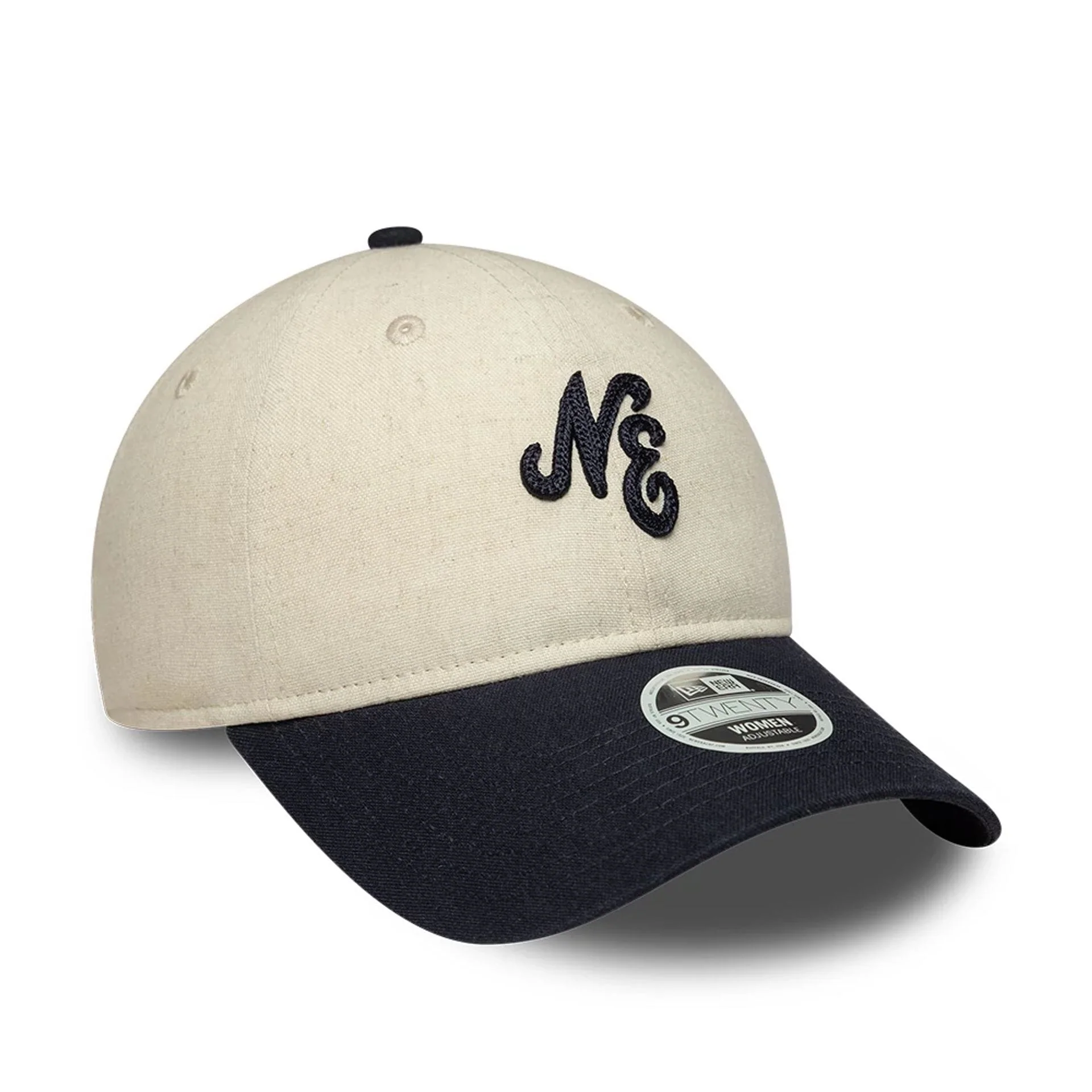 Womens New Era Linen Navy 9TWENTY Adjustable Cap - Image 3