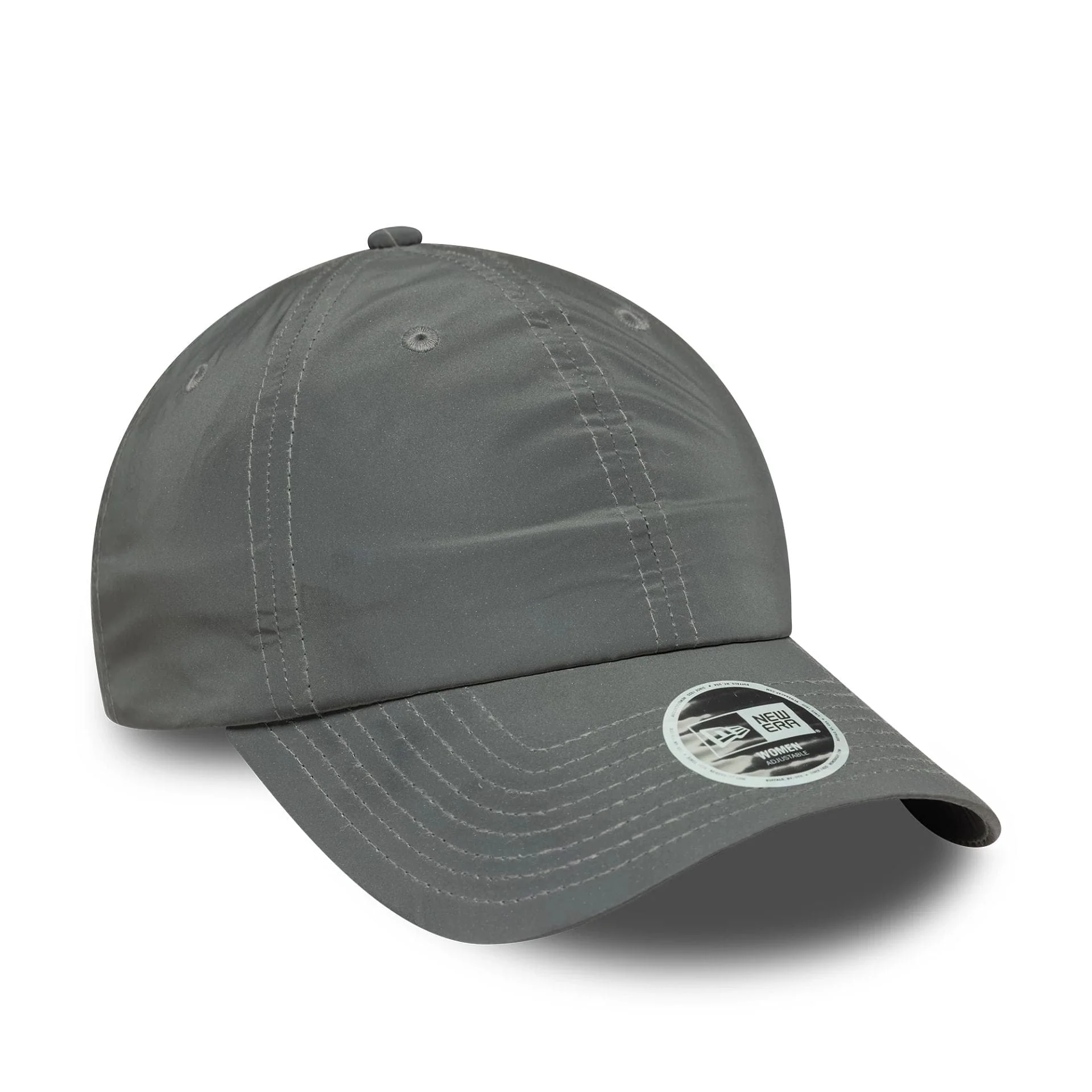 Womens New Era Recycled Reflective Silver Pony Tail Adjustable Cap - Image 4