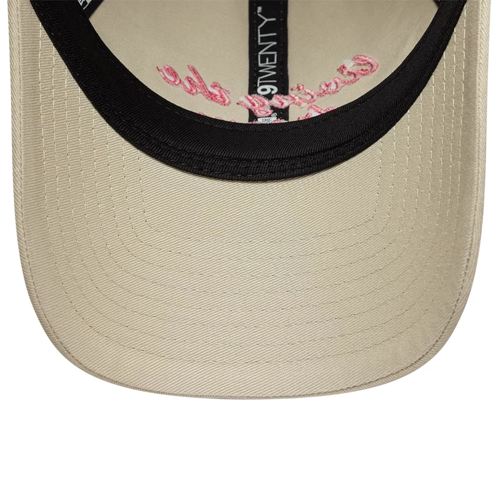 Womens New Era Slogan Cream 9TWENTY Adjustable Cap - Image 5