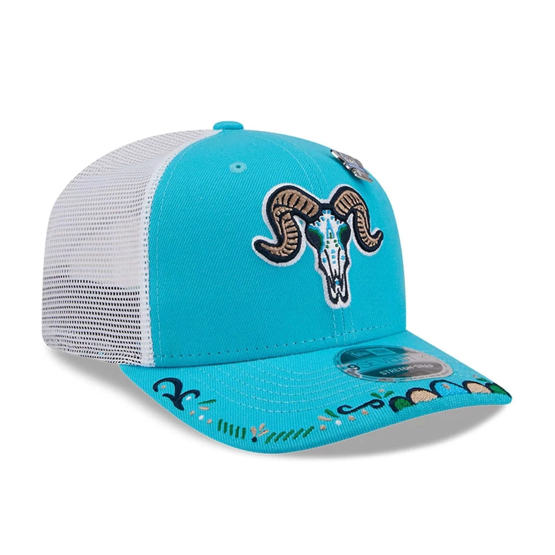 Yard Goats MiLB La Copa 2026 Bright Blue 9SEVENTY Stretch Snap Adjustable Cap - Image 4