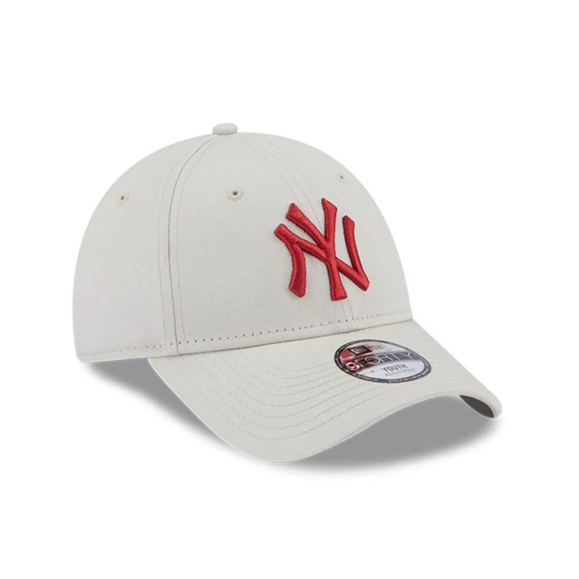 Youth MLB League Essential New York Yankees Cream 9FORTY Cap - Image 3