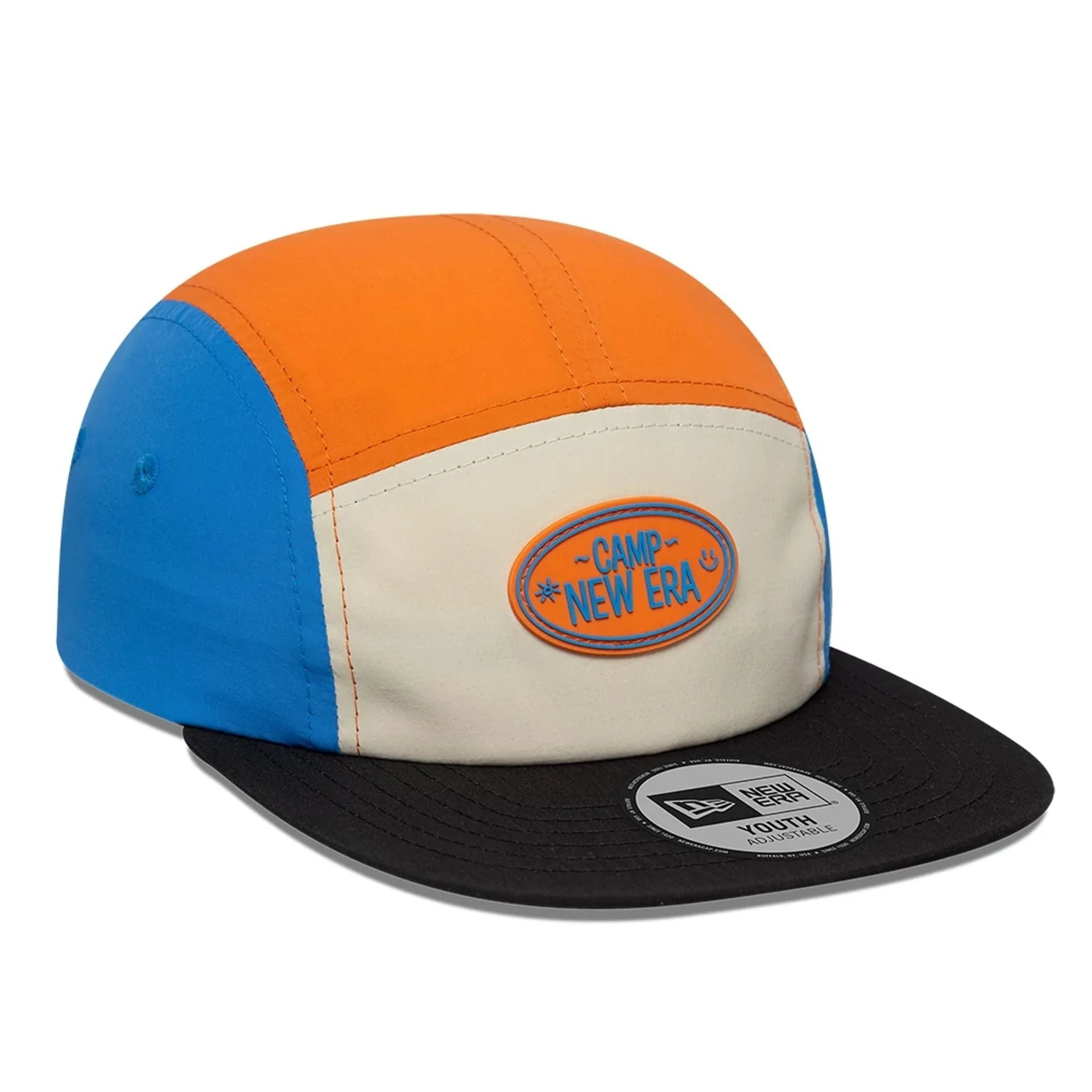 Youth New Era Colourblock Light Beige Camper Cap - Image 3